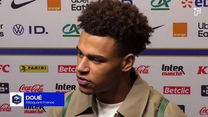 Doué analyse sa grande première avec les Bleus