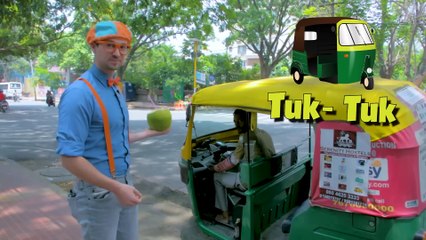 Blippi in India – Learning About the Rickshaw Tuk Tuk! 🚖🌟