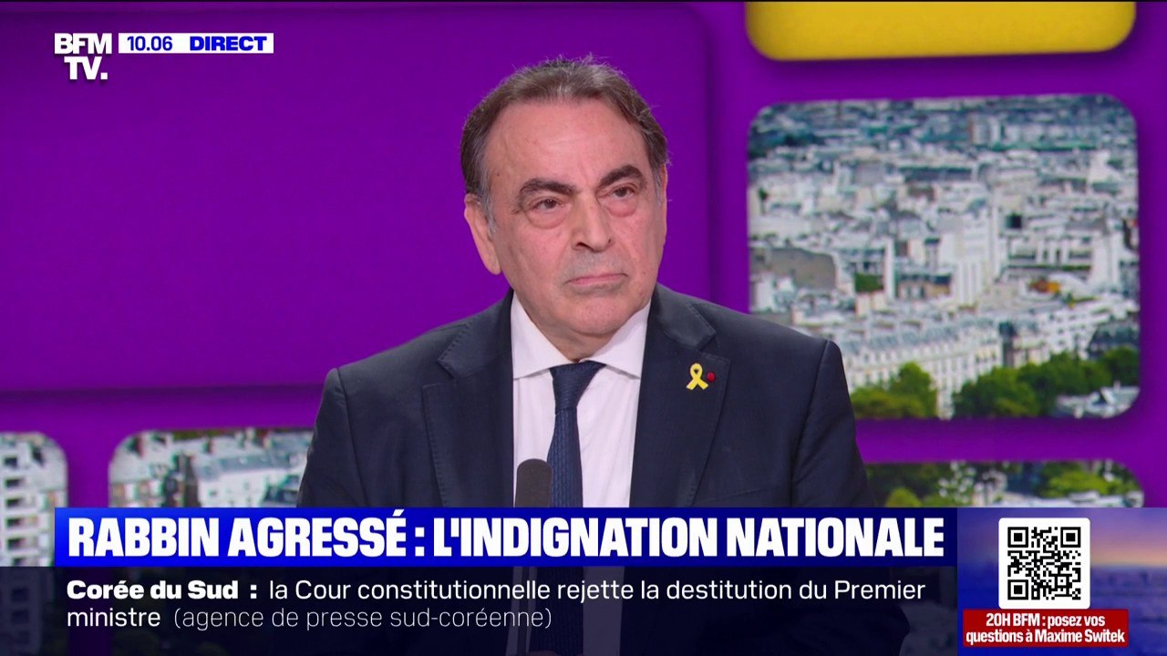 Rabbin agressé à Orléans: Joël Mergui (président du Consistoire Paris/Île-de-France) dénonce "des déclarations" de LFI "qui libèrent les actes"