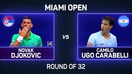 Djokovic beats Ugo Carabelli to make ATP history