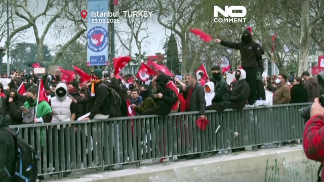 NO COMMENT: Protestas multitudinarias en Estambul por el arresto del opositor Imamoğlu
