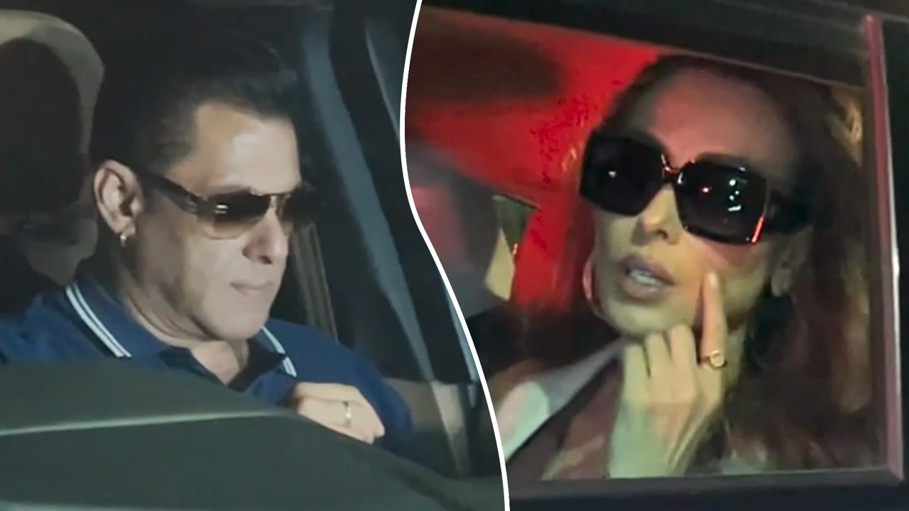 Sikandar ट्रेलर लॉन्च के बाद मुंबई के प्राइवेट एअरपोर्ट पर नजर आए Salman Khan और Iulia Vantur