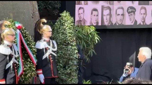 Mattarella alla commemorazione dell'eccidio delle Fosse Ardeatine