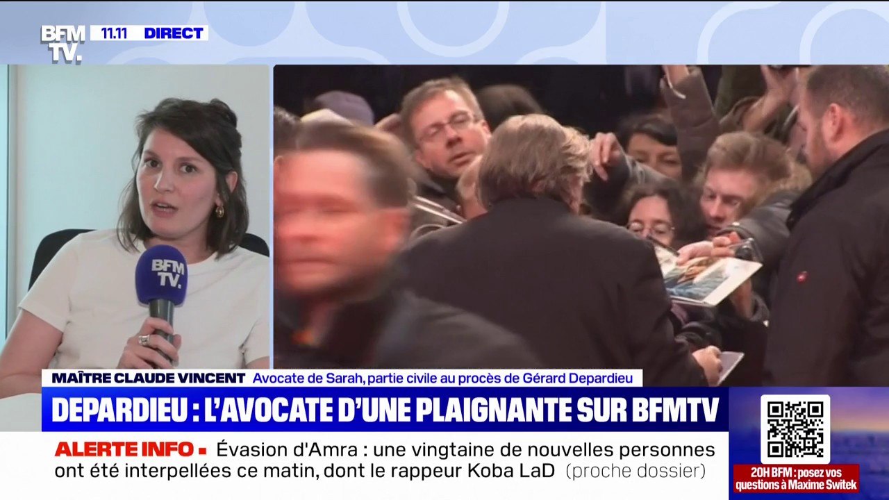 Procès de Gérard Depardieu: l'avocate de Sarah, une des plaignantes, dénonce une "stratégie violente et diffamatoire" de la part de la défense