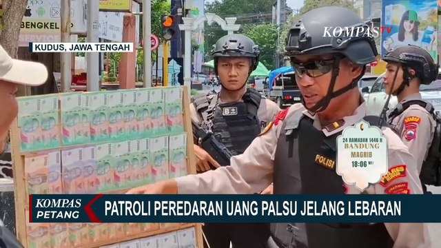 Waspada Uang Palsu Jelang Lebaran, Polres Kudus Gelar Patroli ke Jasa Penukaran Uang