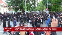 Terbaru! Suarakan 8 Tuntutan, Mahasiswa Demo Tolak Revisi UU TNI di Surabaya Masih Bertahan