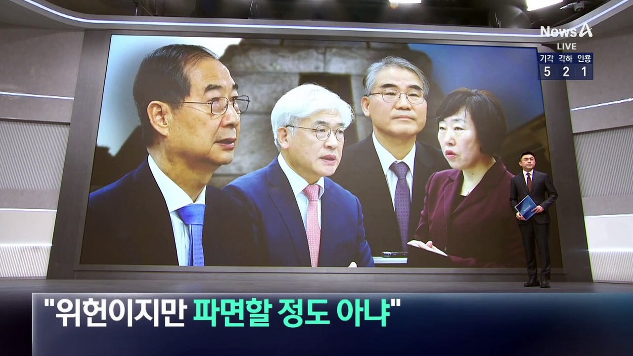 헌재 “재판관 미임명, 위헌이지만 파면할 정도 아냐”