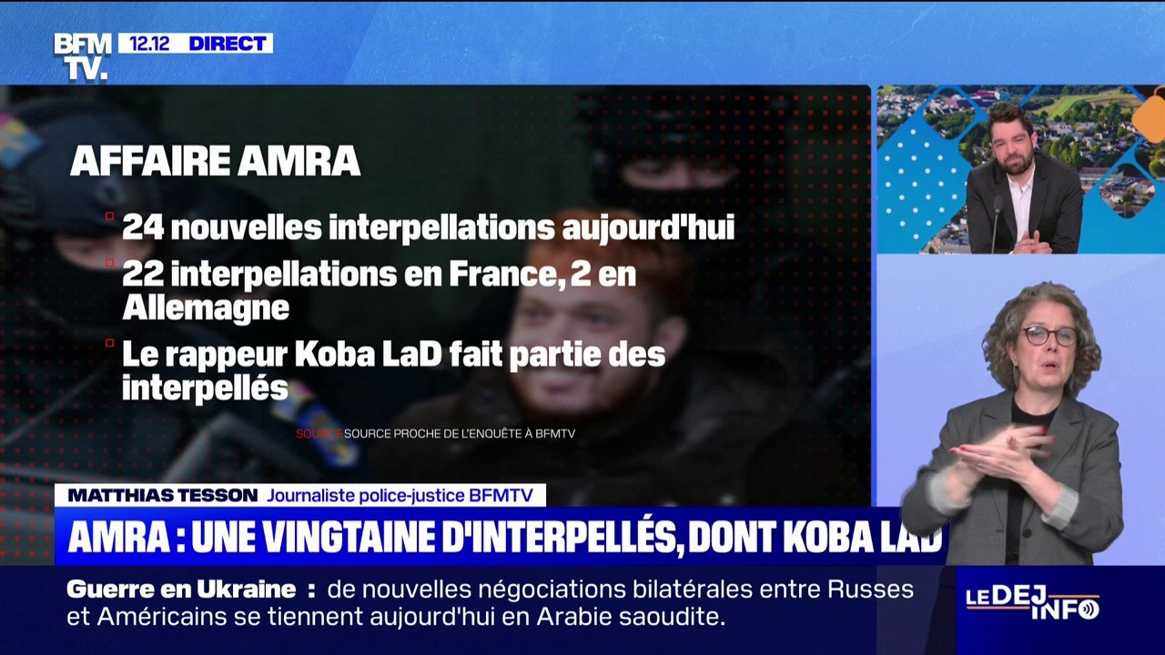 Évasion de Mohamed Amra: une vingtaine de personnes interpellées dont le rappeur Koba LaD