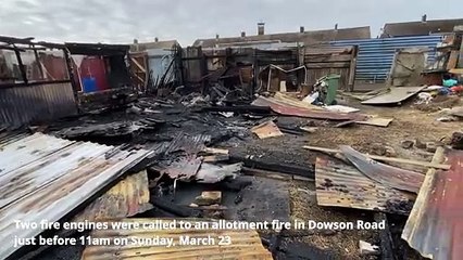 Fire engines called to ‘deliberate’ fire started at allotments