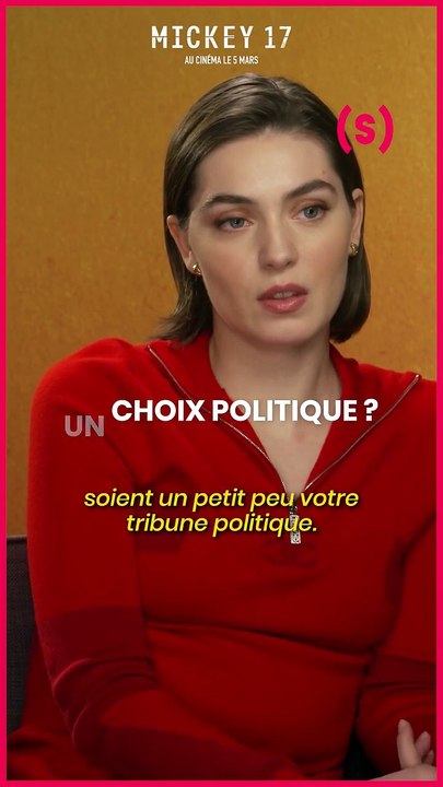 SIMONE - NEWS : le rôle au ciné, un choix politique pour Anamaria Vartolomei ?