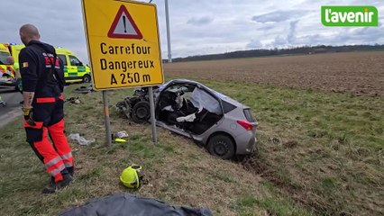 Violent accident à Barbençon, ce lundi 24 mars