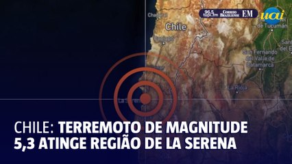 Terremoto de magnitude 5,3 atinge o Chile