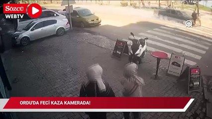 Ordu'da feci kaza kamerada