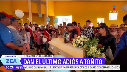 Despiden a Toñito, niño de 9 años encontrado muerto dentro de un tinaco en San Pedro Zictepec
