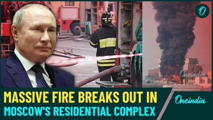 Massive Fire Engulfs Russia’s Luxury Rosa Rossa Complex | Explosions Heard | Chaos in the Capital!