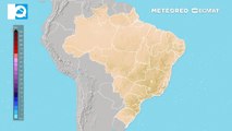Precipitação acumulada para o Brasil entre os dias 24 e 26 de março.