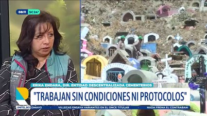 Directora edil denuncia que la Gobernación multará a la Alcaldía de La Paz por su intervención en el cementerio La Llamita