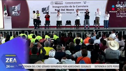 Claudia Sheinbaum inaugura la carretera Real del Monte-Huasca