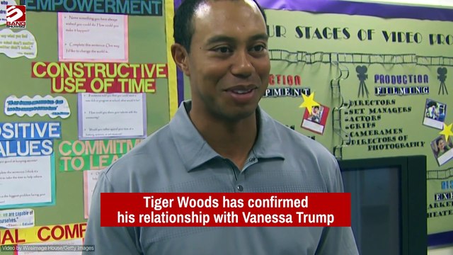 Tiger Woods has confirmed his relationship with Vanessa Trump