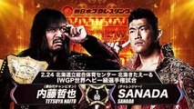 Tetsuya Naito vs SANADA - IWGP WORLD HEAVYWEIGHT CHAMPIONSHIP MATCH: THE NEW BEGINNING in SAPPORO Night 2 (2/24/2024)