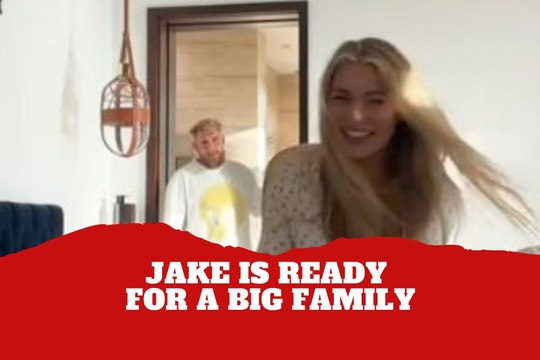 Jake Paul seems unbothered after finding his fiancée making a TikTok in their bed