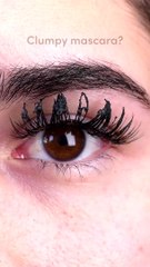 How_to_get_rid_of_mascara_clumps_#shorts.#hacks#crafts#facts#5minutcrafts