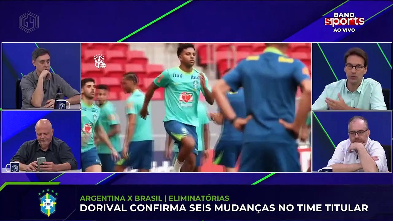 "ÚNICA COISA CONSTANTE NA SELEÇÃO É VINI JR., RAPHINHA E RODRYGO; O RESTO MUDA TUDO", DIZ ARNALDO RIBEIRO NO G4