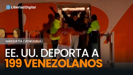 EE. UU. deporta a 199 venezolanos en un nuevo vuelo a Maiquetía