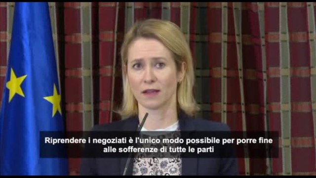 Kallas a Gerusalemme: riprendere negoziati, violenza chiama violenza