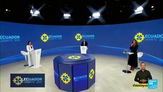 Seguridad, economía y democracia: el centro del debate presidencial en Ecuador