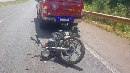 Motociclista fica em estado grave após acidente no Contorno Oeste