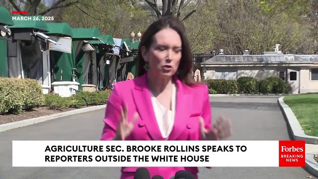 Agriculture Sec. Brooke Rollins Asked About Signal Chat Leak, USDA Cuts
