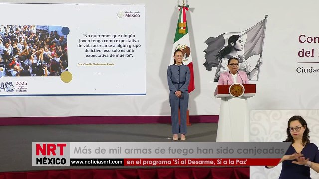 Más de mil armas de fuego han sido canjeadas en el programa “Sí al Desarme, Sí a la Paz”