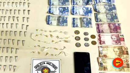 PM prende casal suspeito de narcotráfico em Cerqueira César