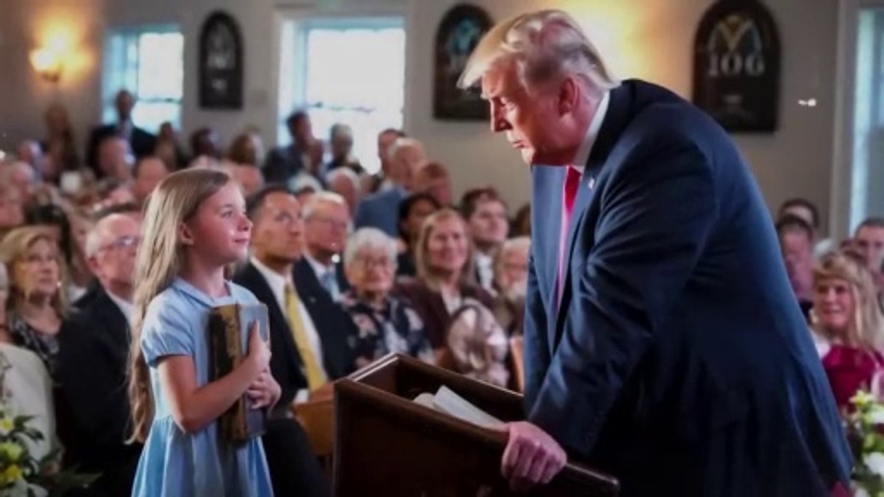 A Little Girl Asks Trump About God – His Response Brings Her To Tears!