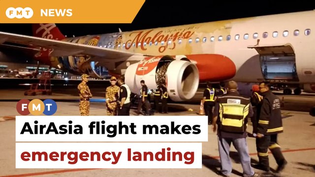 AirAsia flight makes emergency landing at KLIA2 after engine fire