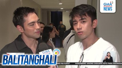 David Licauco, feel na feel ang pagiging ala-reporter kay "SLAY" star Derrick Monasterio | Balitanghali