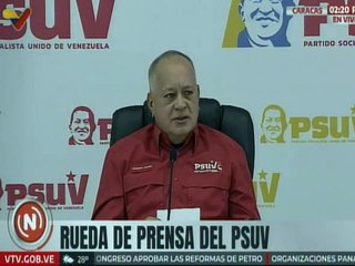 Sec. Gral. Diosdado Cabello: Tenemos una tarea y es continuar con la recolección de firmas