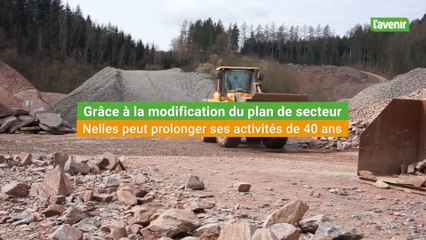 Grâce à la modification du plan de secteur, Nelles peut prolonger ses activités de 40 ans