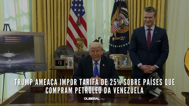 Trump ameaça impor tarifa de 25% sobre países que compram petróleo da Venezuela