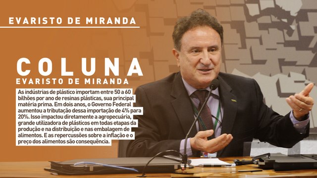 As indústrias de plástico importam entre 50 a 60 bilhões por ano de resinas plásticas