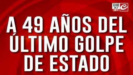 A 49 años del último golpe de estado, multitudinaria marcha en plaza de Mayo