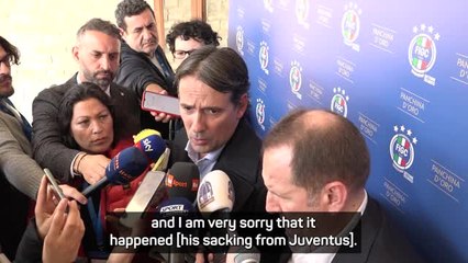 Inzaghi 'very sorry' over Motta sacking