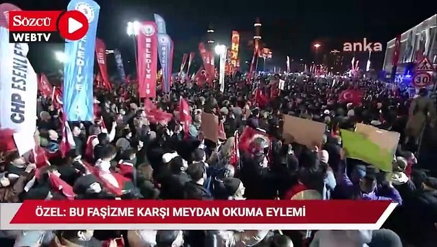 Özgür Özel: Bu faşizme karşı meydan okuma eylemi