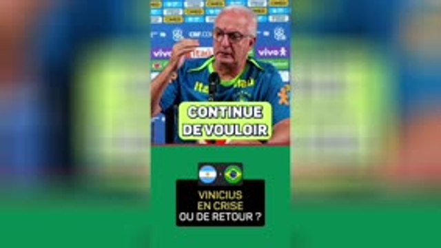 Brésil - Dorival : Vinicius sera décisif quand on aura besoin de lui