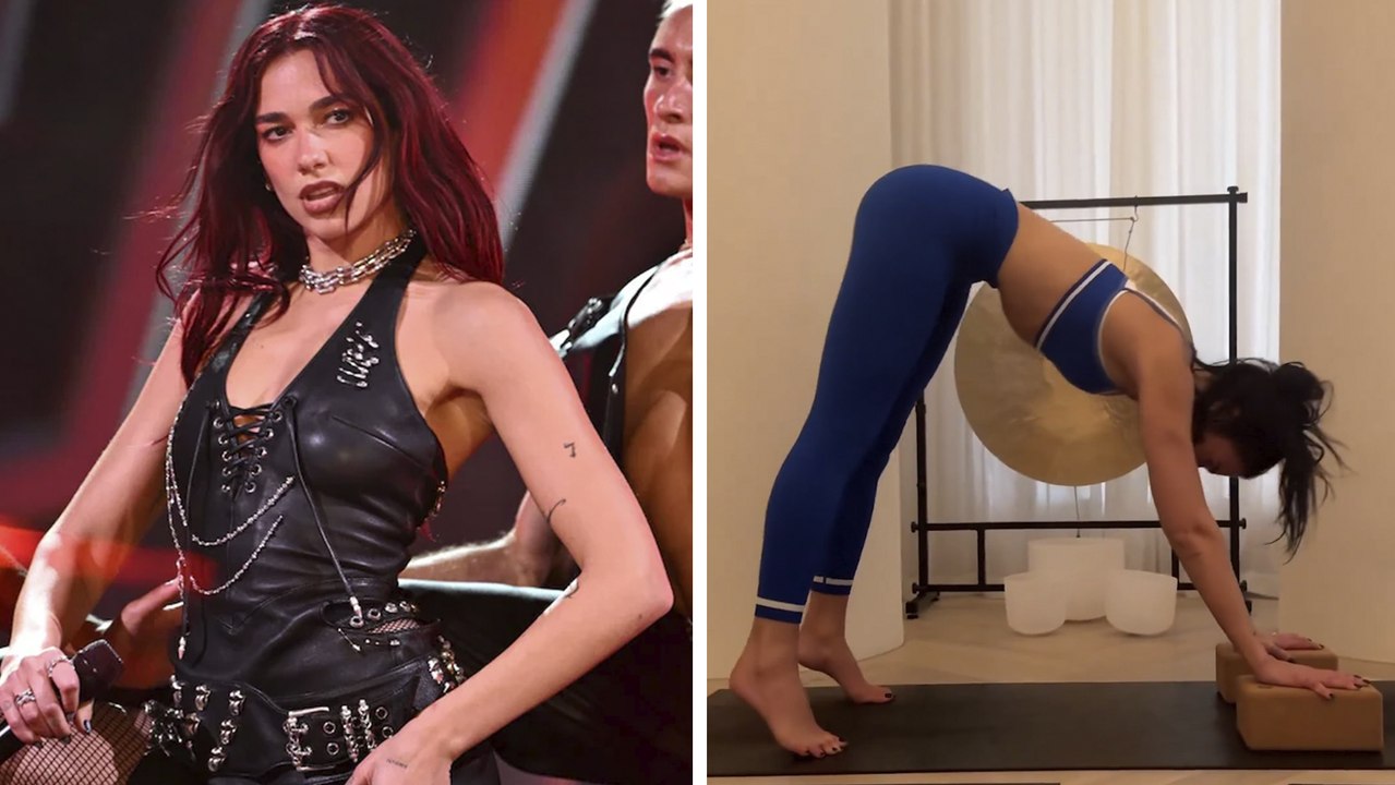 Dua Lipa comparte sus rutinas de yoga antes de sus conciertos y enciende las redes