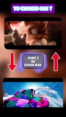 Sonic 2 ou Spider-Man ? Quel film choisiriez-vous ? 🎬