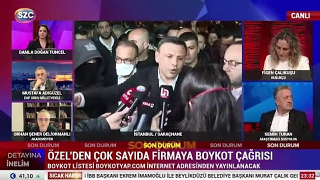Özgür Özel'in konuşması bitti, polisler biber gazı sıktı