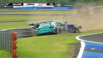 Porsche Sprint Challenge Brasil 2025 Velo Citta Race 1 Marques Neto Big Crash