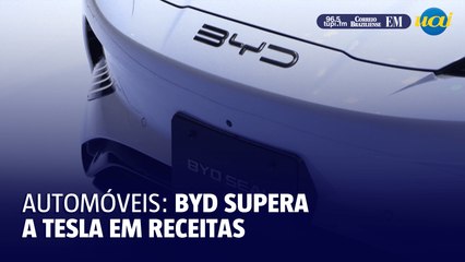 BYD fecha ano recorde e supera a Tesla em receitas